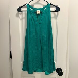 Cabi Green Lush Blouse Halter Tank